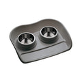 Suport+Castron Dublu Inox L 49x66x12(h)cm